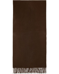 Мужской темно-коричневый шерстяной шарф от Acne Studios