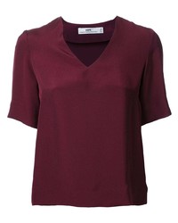 Темно-красная блуза с коротким рукавом от Hope