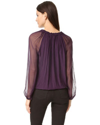 Темно-красная блузка от Ramy Brook