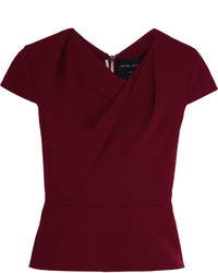 Темно-красная блузка от Roland Mouret