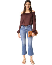 Темно-красная блузка от Raquel Allegra