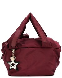 Темно-красная большая сумка от See by Chloe