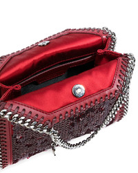 Темно-красная большая сумка от Stella McCartney