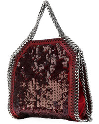 Темно-красная большая сумка от Stella McCartney