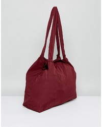 Темно-красная большая сумка от Weekday