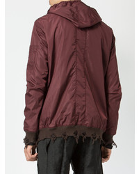 Мужская темно-красная ветровка от Di Liborio