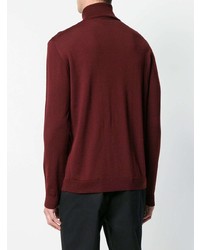 Мужская темно-красная водолазка от Roberto Collina