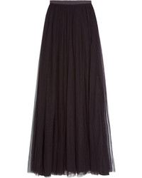 Темно-красная длинная юбка из фатина от Needle & Thread