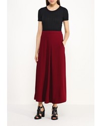 Темно-красная длинная юбка от Aurora Firenze