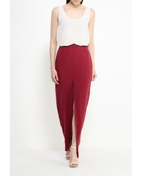 Темно-красная длинная юбка от Influence