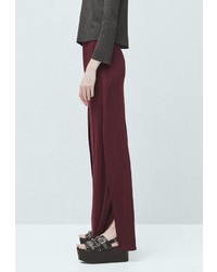 Темно-красная длинная юбка от Mango