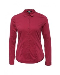 Женская темно-красная классическая рубашка от Jennyfer