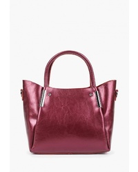 Темно-красная кожаная большая сумка от Bolso