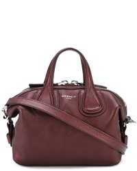 Темно-красная кожаная большая сумка от Givenchy