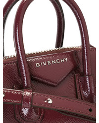 Темно-красная кожаная большая сумка от Givenchy