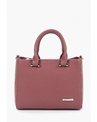 Темно-красная кожаная большая сумка от Savio