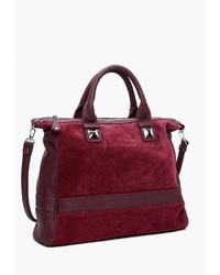 Темно-красная кожаная большая сумка от Vita