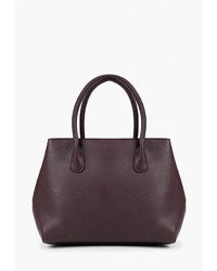 Темно-красная кожаная большая сумка от Vitacci