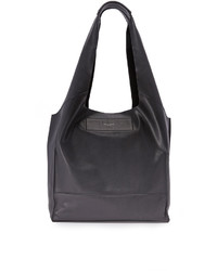 Темно-красная кожаная большая сумка от Rag & Bone