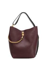 Темно-красная кожаная сумка-мешок от Givenchy