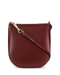 Темно-красная кожаная сумка-мешок от Stiebich & Rieth