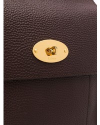 Темно-красная кожаная сумка почтальона от Mulberry