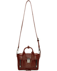 Темно-красная кожаная сумка-саквояж от 3.1 Phillip Lim
