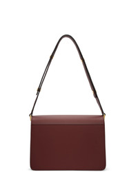 Темно-красная кожаная сумка-саквояж от Marni