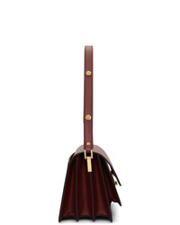 Темно-красная кожаная сумка-саквояж от Marni