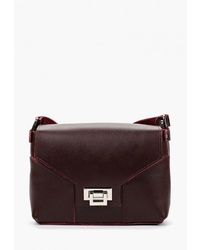 Темно-красная кожаная сумка через плечо от Divalli
