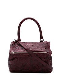Темно-красная кожаная сумка через плечо от Givenchy