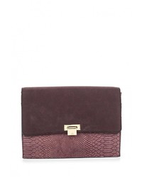 Темно-красная кожаная сумка через плечо от Roccobarocco