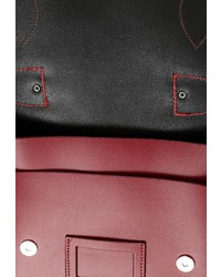 Темно-красная кожаная сумка через плечо от Zatchels