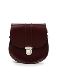 Темно-красная кожаная сумка через плечо от Zatchels