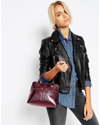 Женская темно-красная кожаная сумка от Modalu