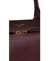 Женская темно-красная кожаная сумка от Rag & Bone