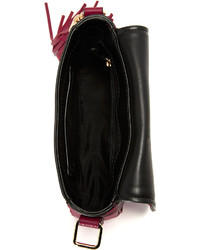 Женская темно-красная кожаная сумка от Milly