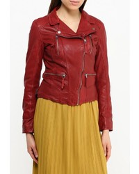 Женская темно-красная косуха от Oakwood