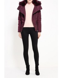 Женская темно-красная куртка-пуховик от B.Style