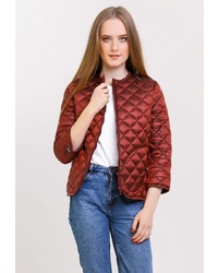 Женская темно-красная куртка-пуховик от Dasti