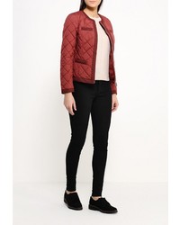 Женская темно-красная куртка-пуховик от Geox