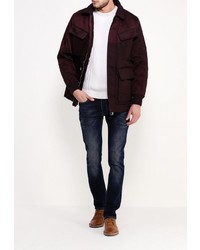 Мужская темно-красная куртка-пуховик от Lacoste