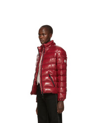 Женская темно-красная куртка-пуховик от Moncler