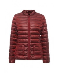 Женская темно-красная куртка-пуховик от Sisley