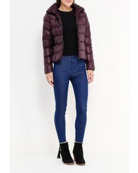 Женская темно-красная куртка-пуховик от Softy