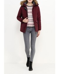 Женская темно-красная куртка-пуховик от SPRINGFIELD