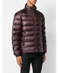 Мужская темно-красная куртка-пуховик от Prada