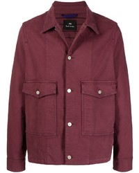 Мужская темно-красная куртка-рубашка от PS Paul Smith