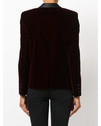 Женская темно-красная куртка от Saint Laurent