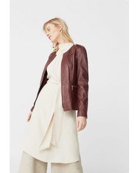 Женская темно-красная куртка от Mango